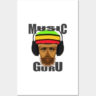 Reggae Music Guru Cool Rasta man Vibes Posters and Art